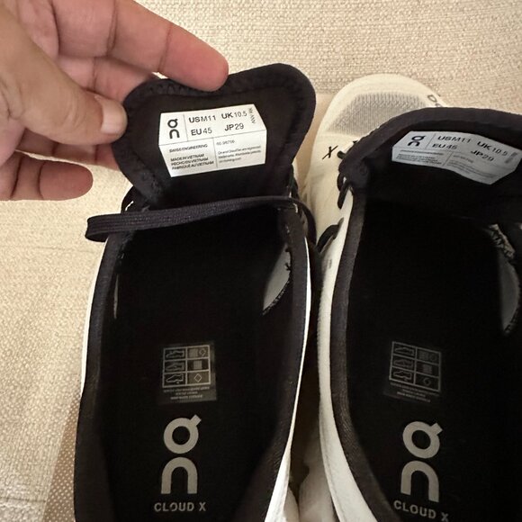 Men’s Cloud X 3 Ivory/Black Training Shoe - Picture 7 of 7